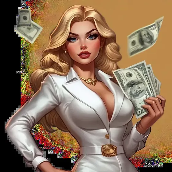 Vincitrice SpinMama con banconote da 100€